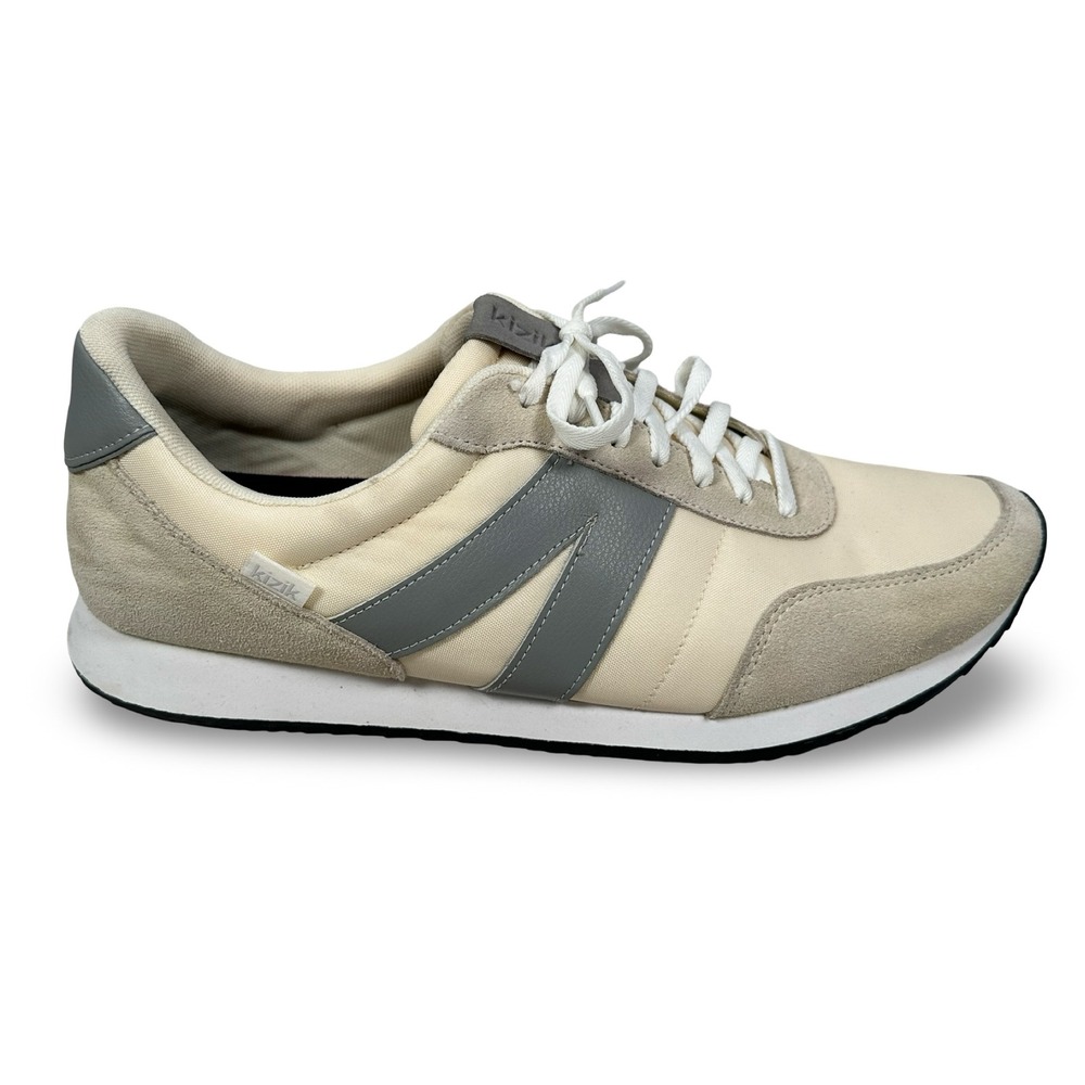 Kizik‎ Milan Mist Sneakers Cream Gray Mens 13 Womens 14.5 DMILMW01-1D